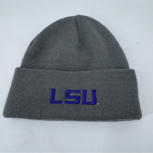 Top of the World Gray LSU Beanie - Picture 2 of 6